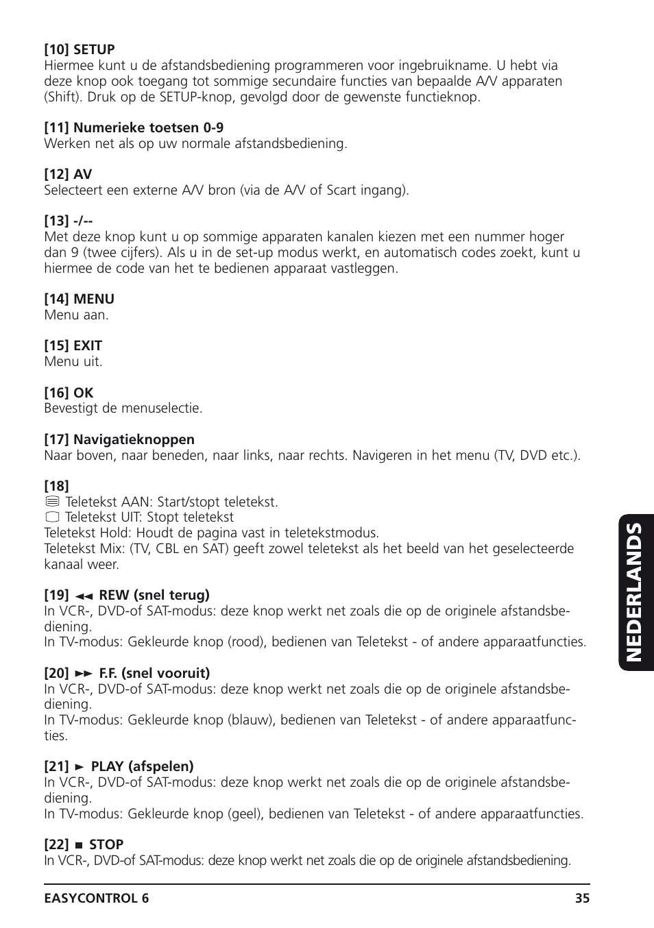 Nederlands | Marmitek Easycontrol 6 User Manual | Page 35 / 44