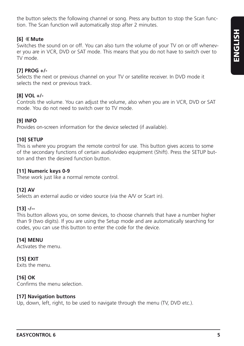 English | Marmitek Easycontrol 6 User Manual | Page 5 / 44