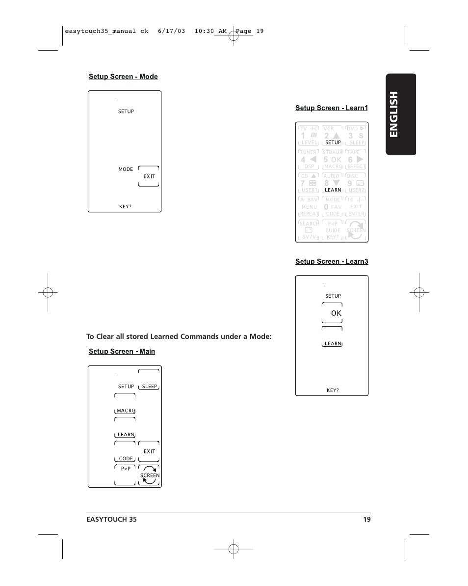 Easytouch 19.pdf, English | Marmitek EasyTouch35 User Manual | Page 19 / 25