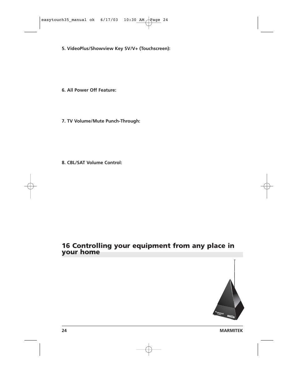 Easytouch 24.pdf | Marmitek EasyTouch35 User Manual | Page 24 / 25