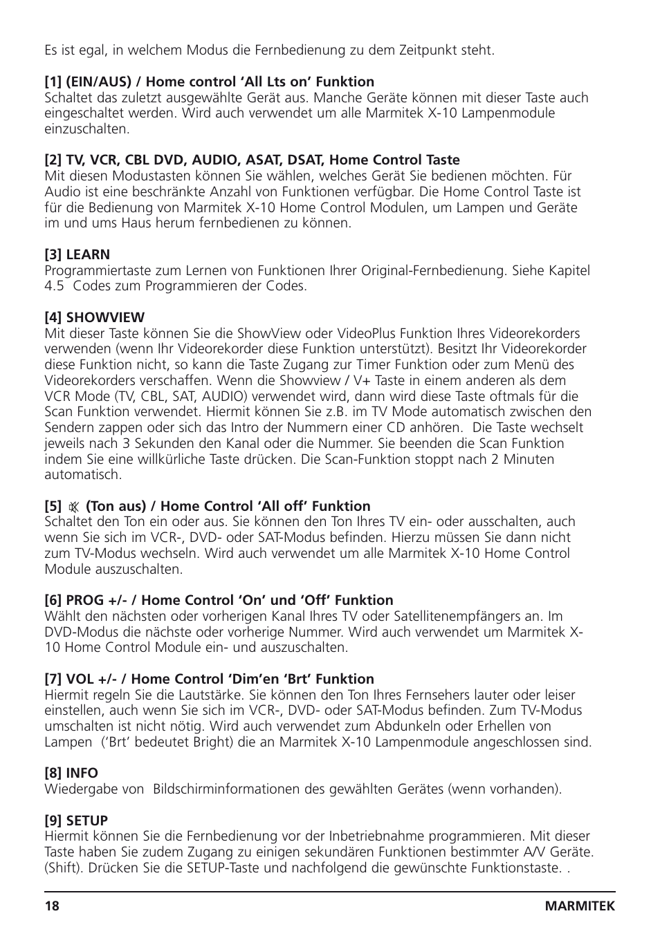 Marmitek Easycontrol 8 User Manual | Page 18 / 56