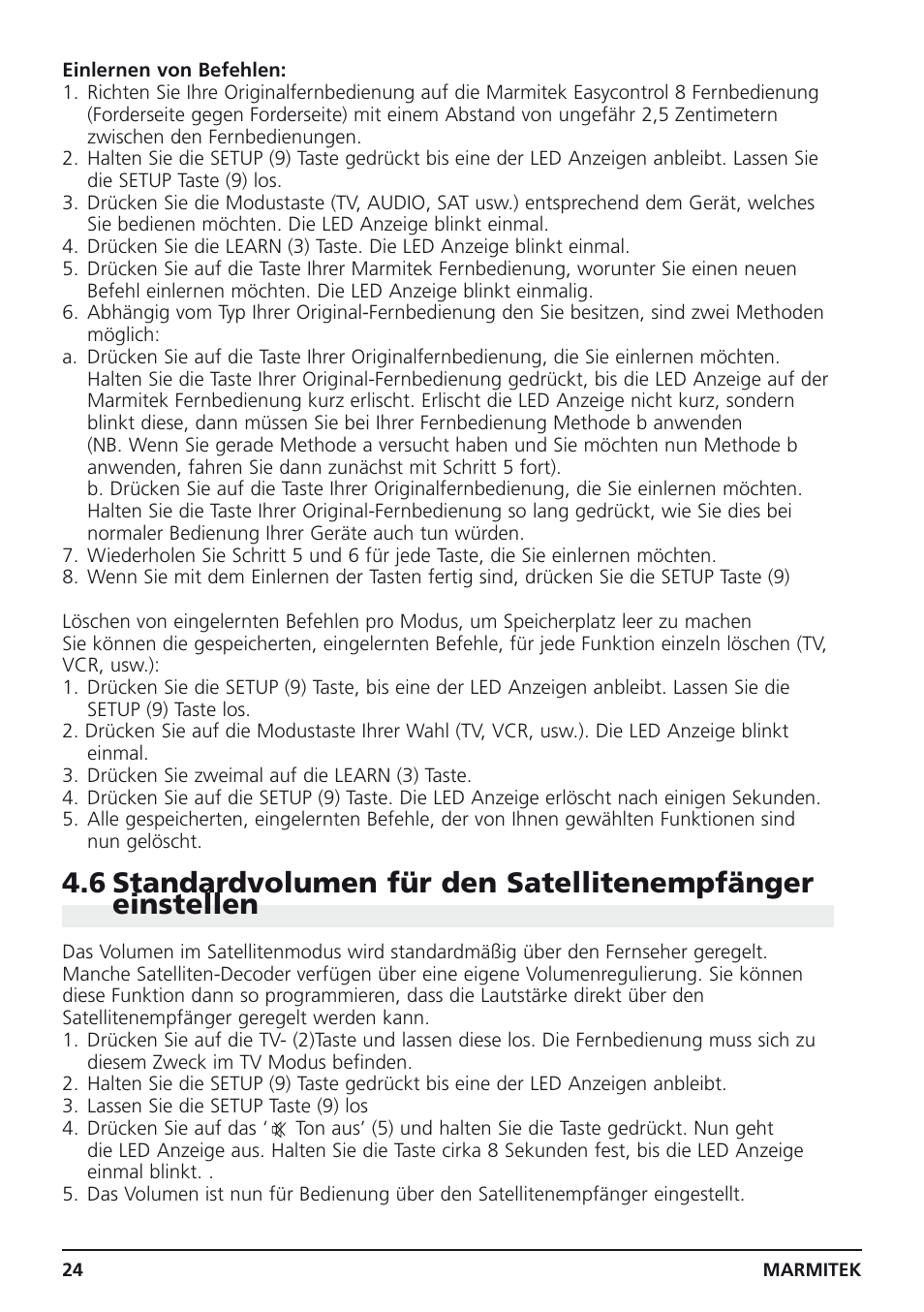 Marmitek Easycontrol 8 User Manual | Page 24 / 56