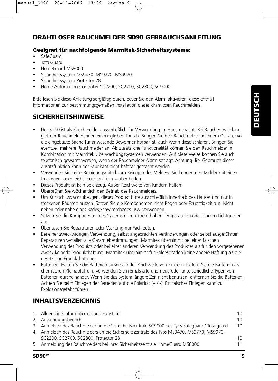 Marmitek SD90 User Manual | Page 9 / 40