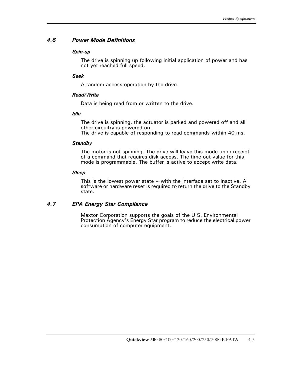Maxtor QUICKVIEW 300 User Manual | Page 37 / 73
