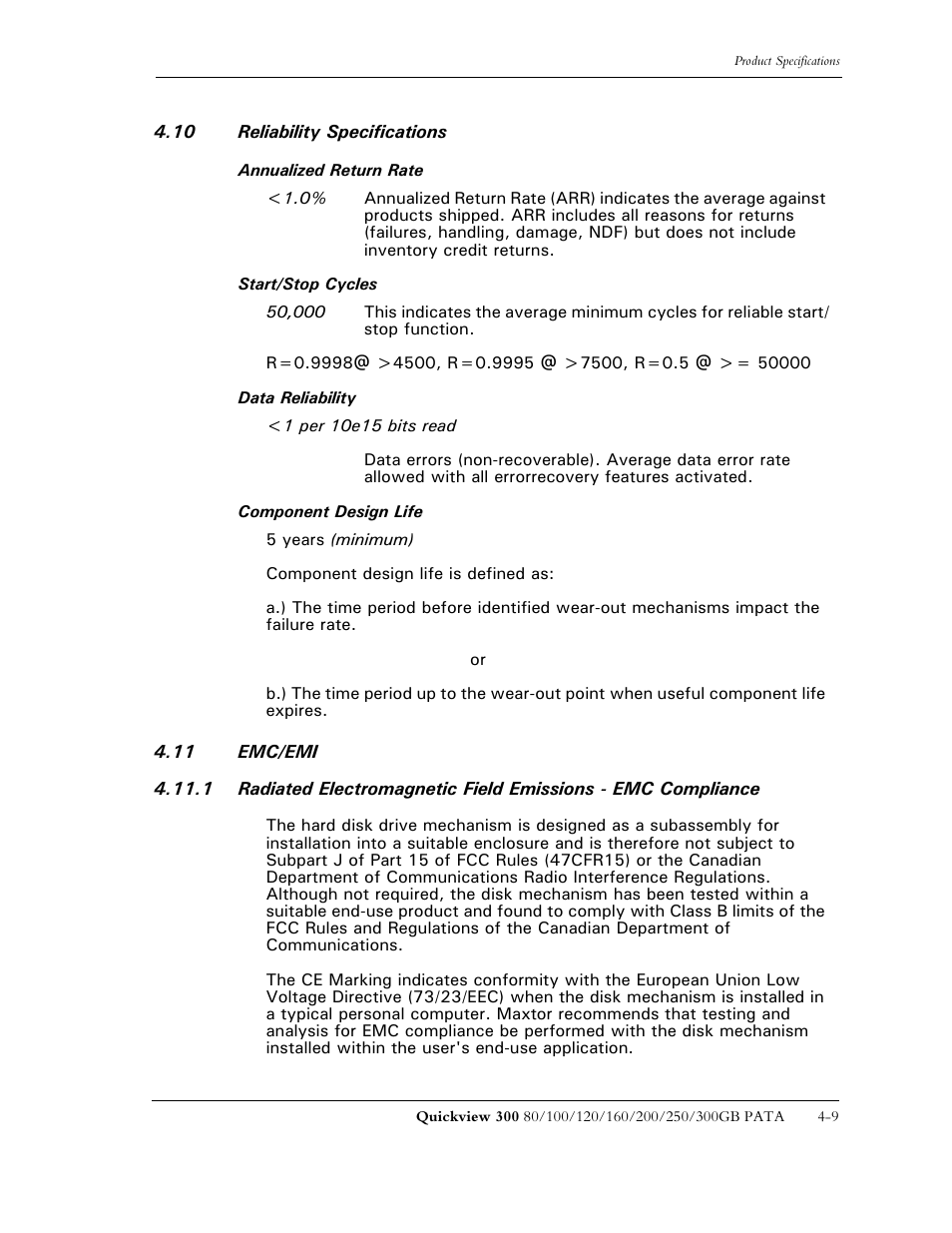 Maxtor QUICKVIEW 300 User Manual | Page 41 / 73