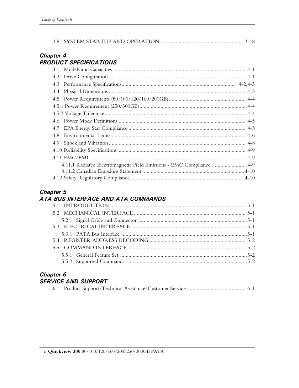 Maxtor QUICKVIEW 300 User Manual | Page 6 / 73