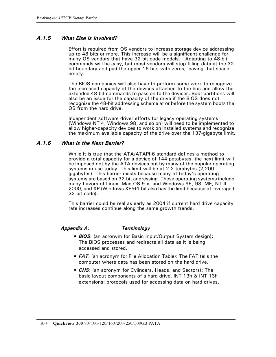 Maxtor QUICKVIEW 300 User Manual | Page 63 / 73