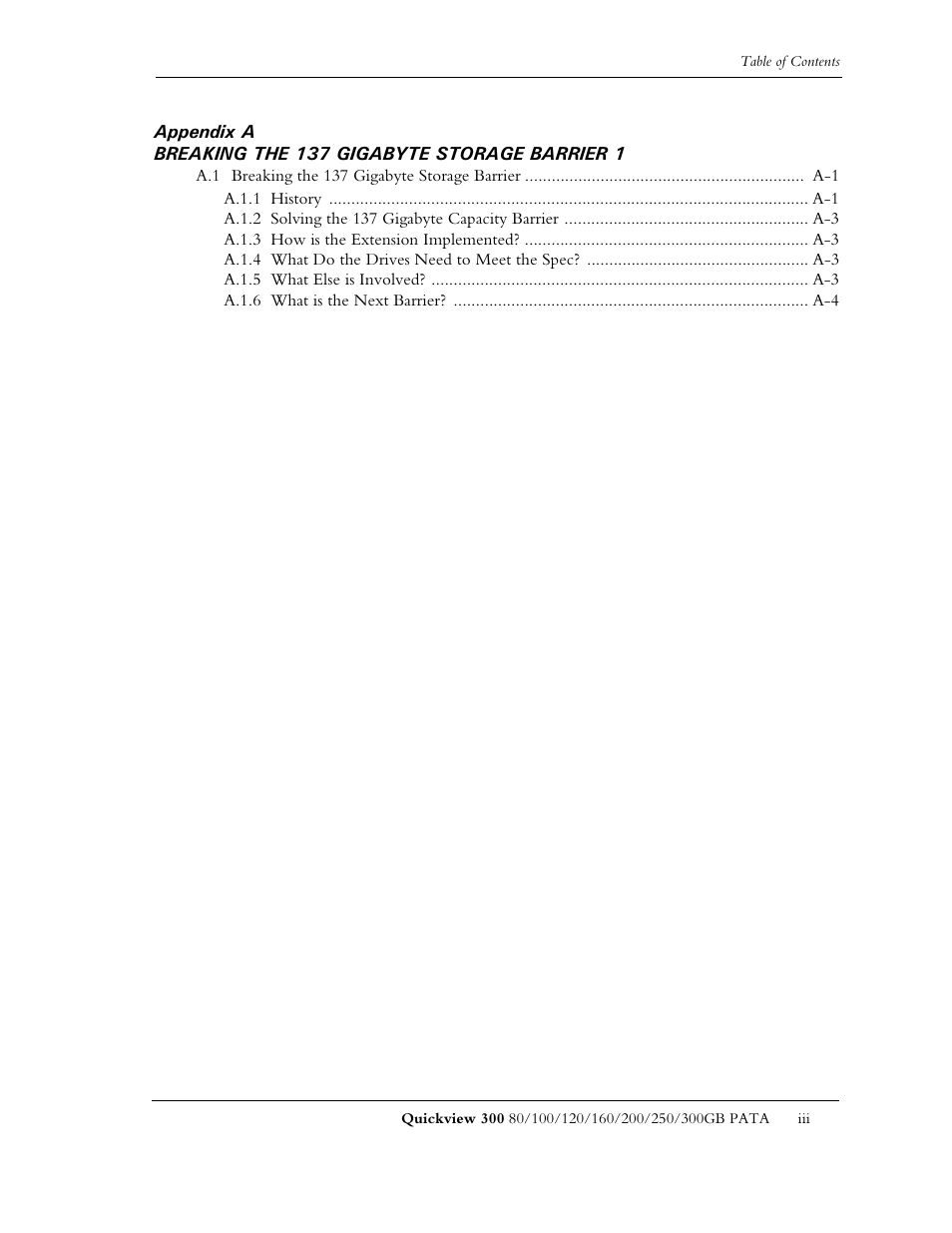 Maxtor QUICKVIEW 300 User Manual | Page 7 / 73