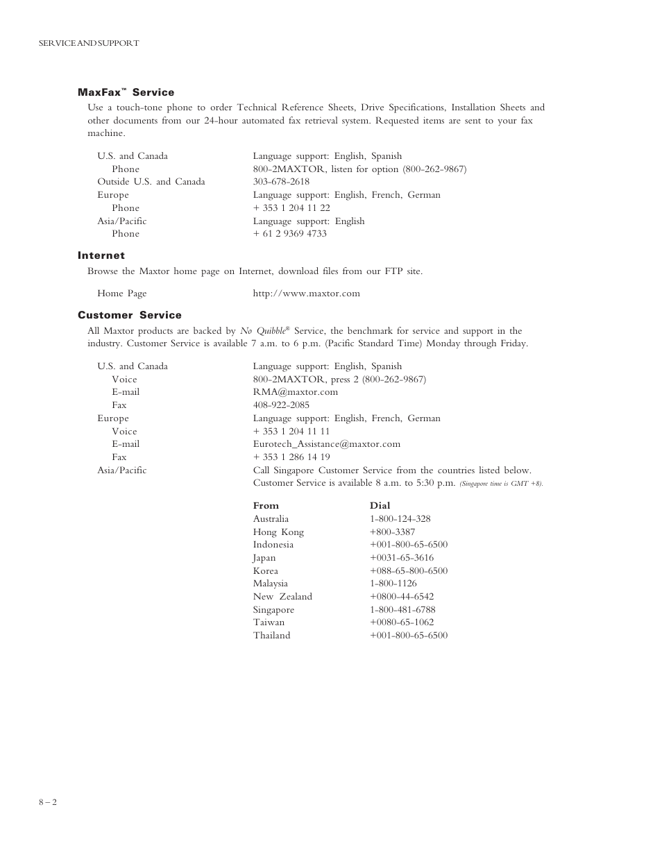 Maxtor 4320 User Manual | Page 64 / 71