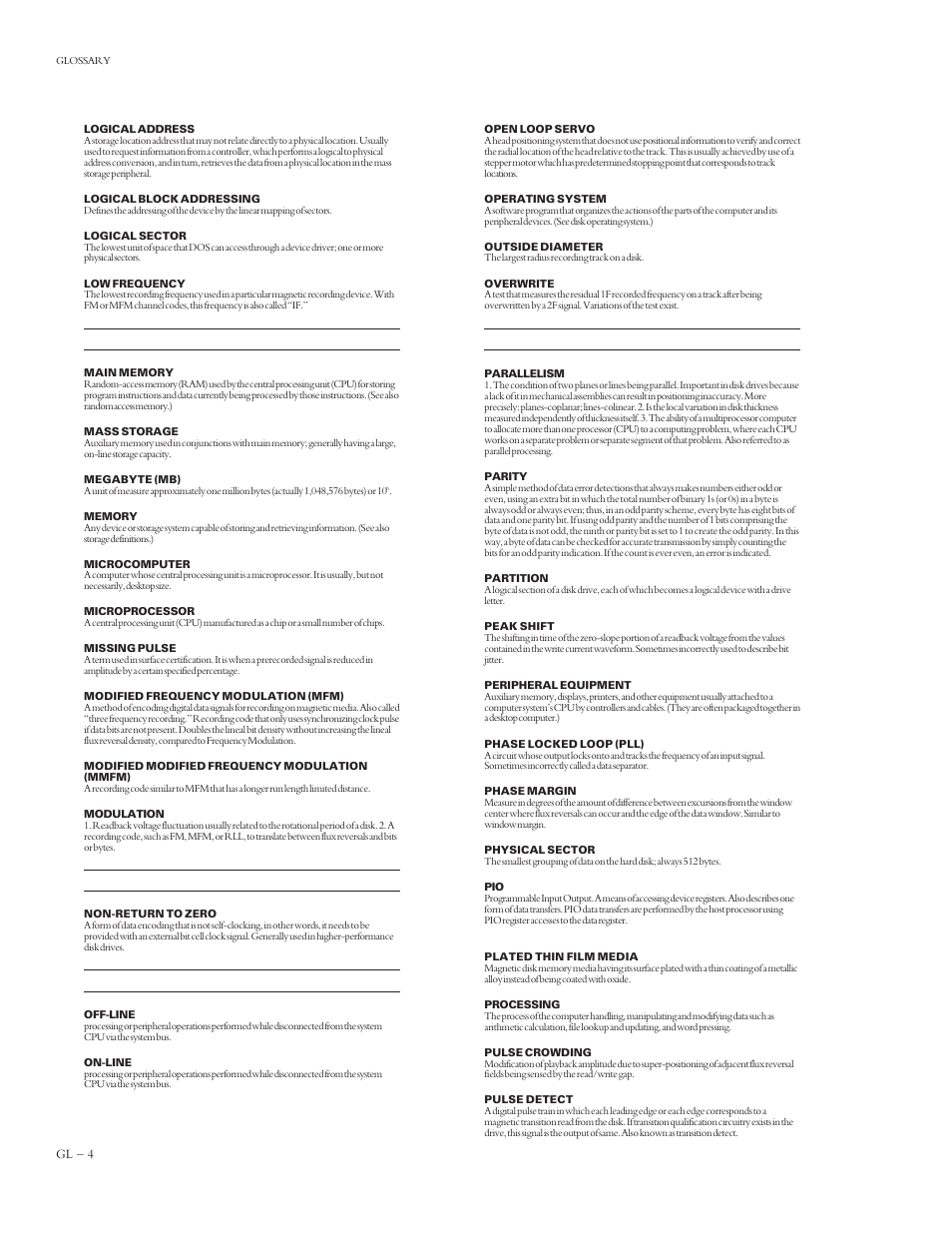 Maxtor 4320 User Manual | Page 68 / 71