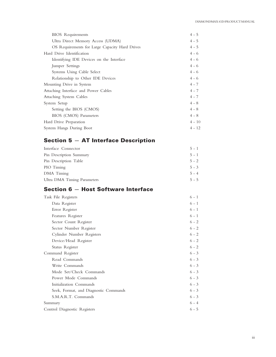 Maxtor 4320 User Manual | Page 7 / 71