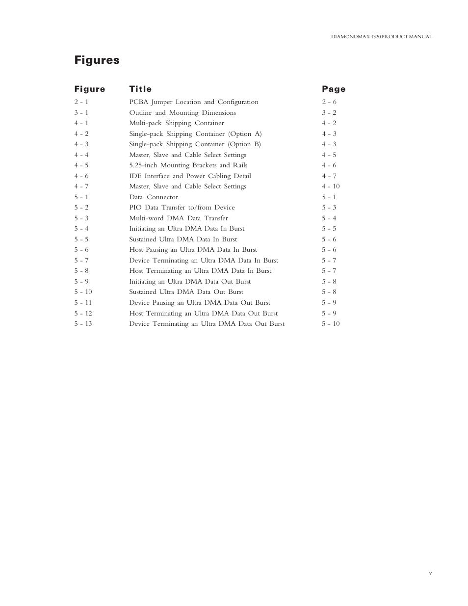 Figures | Maxtor 4320 User Manual | Page 9 / 71