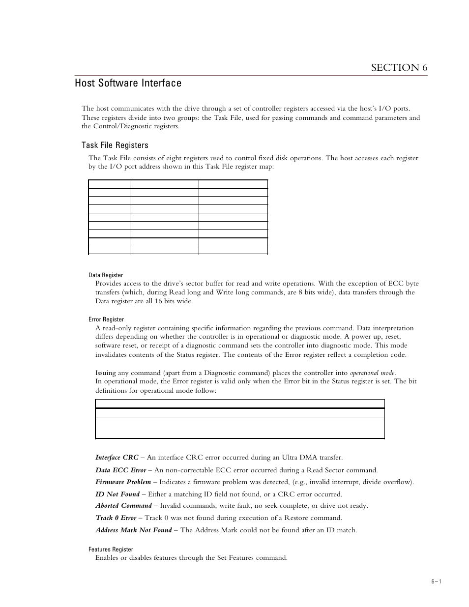 Task file registers | Maxtor DIAMONDMAX 91536H2 User Manual | Page 35 / 63