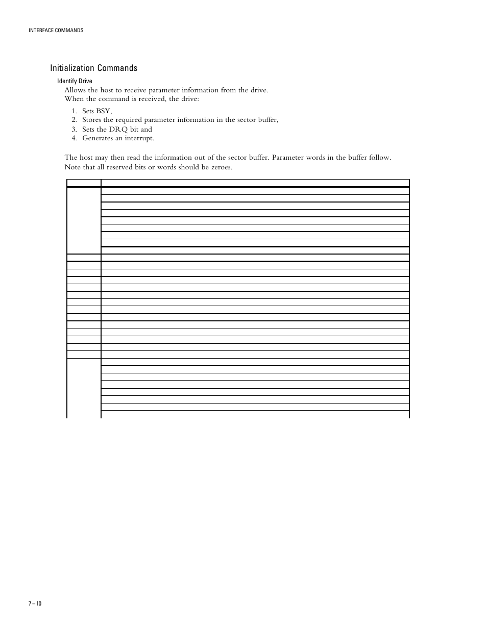 Initialization commands | Maxtor DIAMONDMAX 91536H2 User Manual | Page 50 / 63