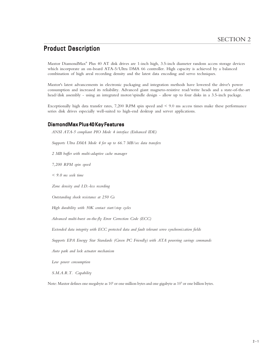 Product | Maxtor DIAMONDMAX PLUS 40 54098U8 User Manual | Page 10 / 62