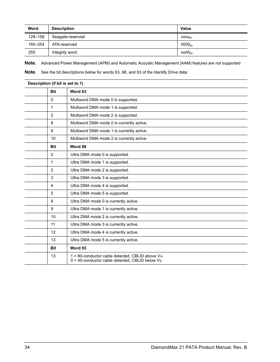Maxtor DIAMONDMAX 21 PATA STM3300620A User Manual | Page 40 / 50