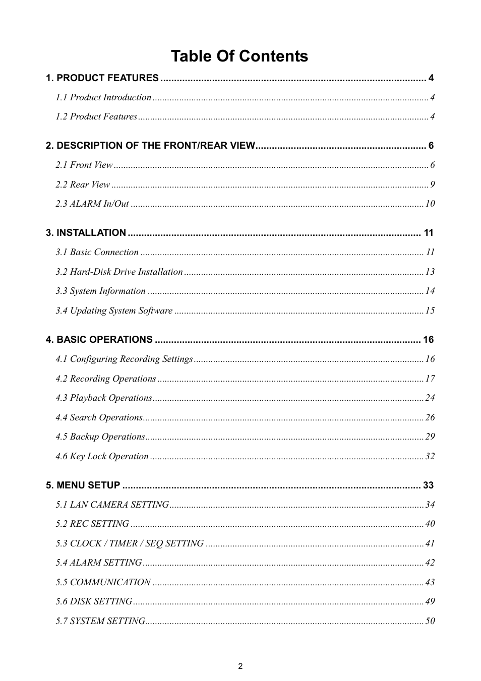 Maxtor NVR-2028 User Manual | Page 4 / 91