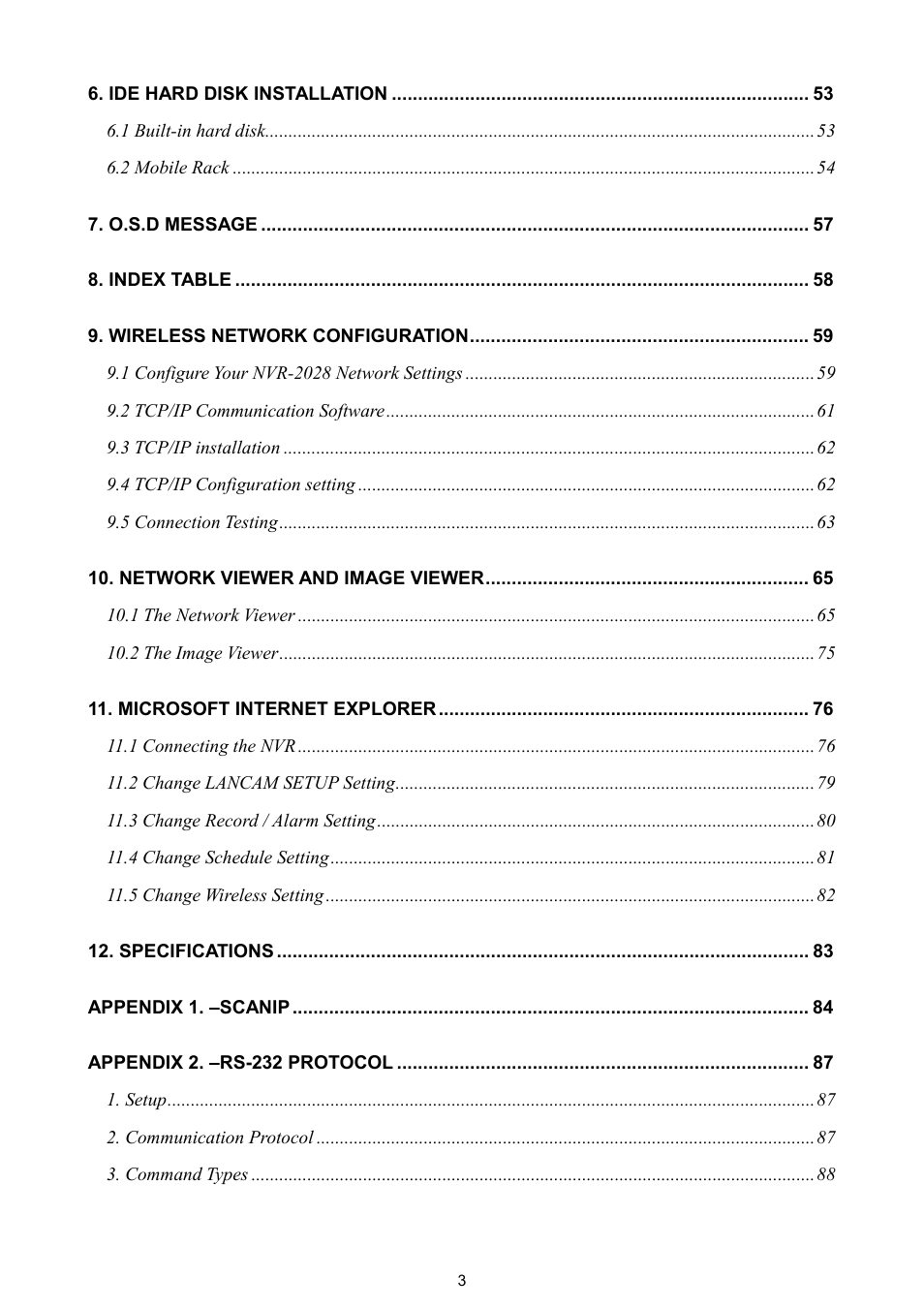 Maxtor NVR-2028 User Manual | Page 5 / 91