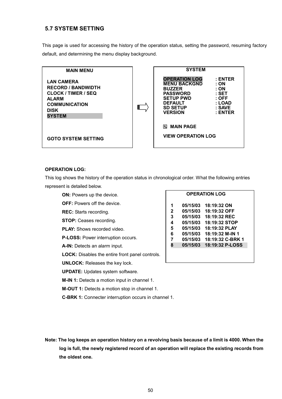 7 system setting | Maxtor NVR-2028 User Manual | Page 52 / 91
