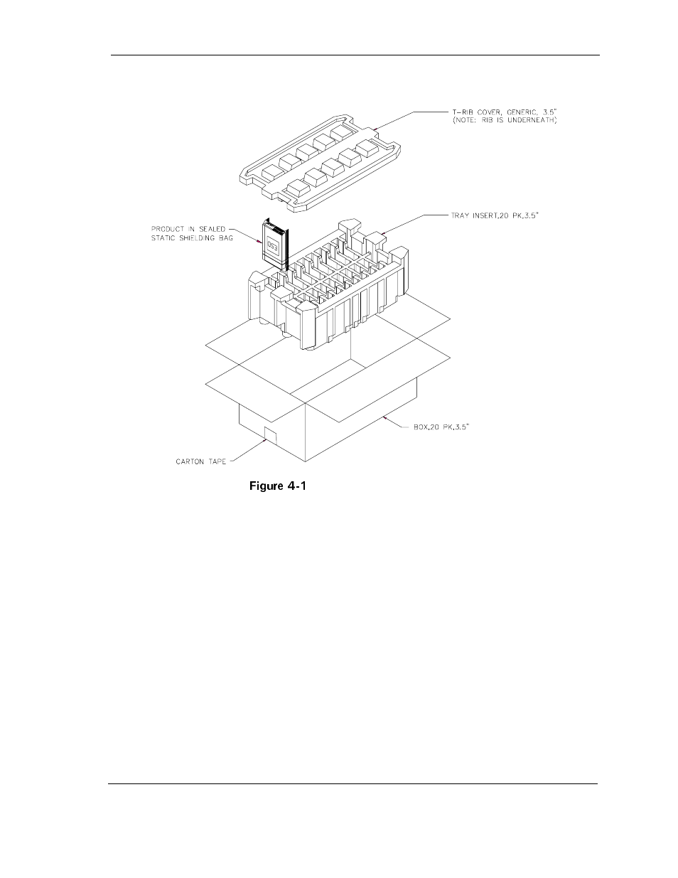 Figure 4-1 multi-pack shipping container, Figure 4-1, Multi-pack shipping container -3 | Maxtor D540X-4G User Manual | Page 31 / 56
