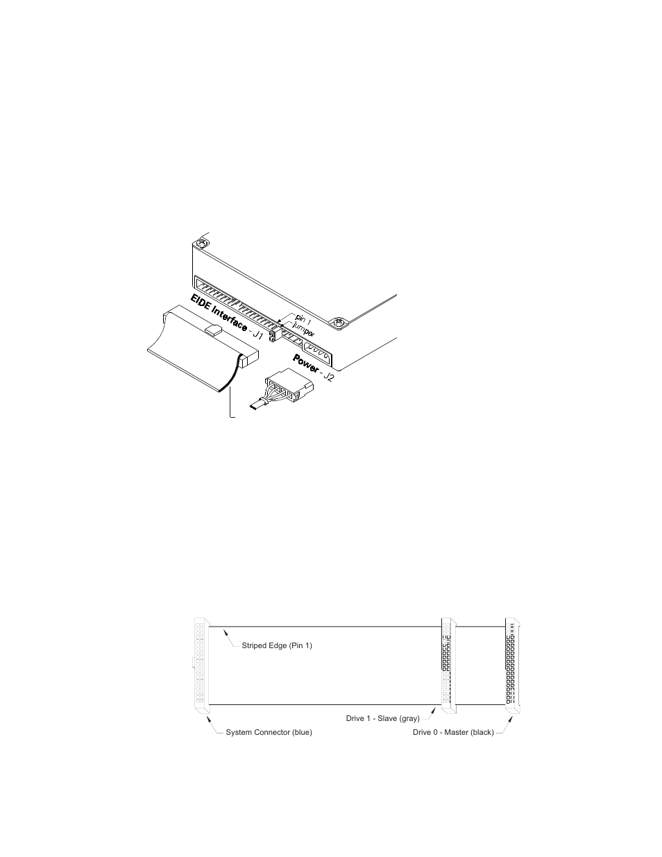 5 attaching interface and power cables, 6 attaching system cables | Maxtor DIAMONDMAX VL20 User Manual | Page 27 / 70