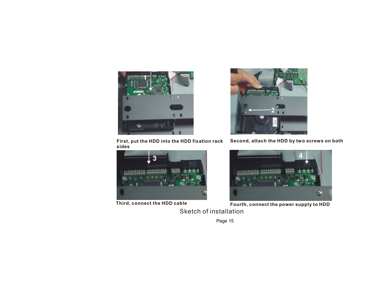 Sketch of installation | Maxtor QSNDVR9M User Manual | Page 13 / 86