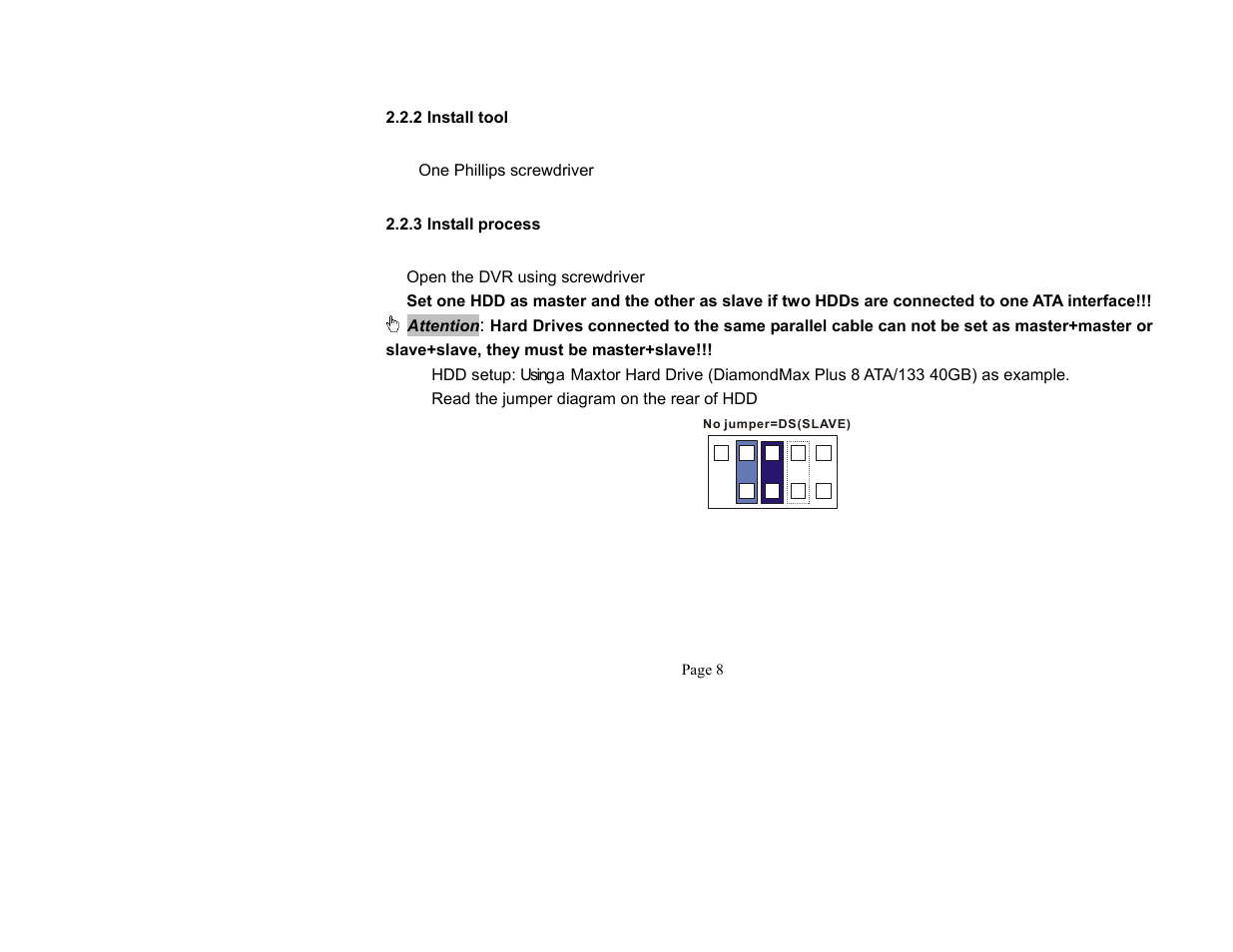 Maxtor QSNDVR9M User Manual | Page 8 / 86