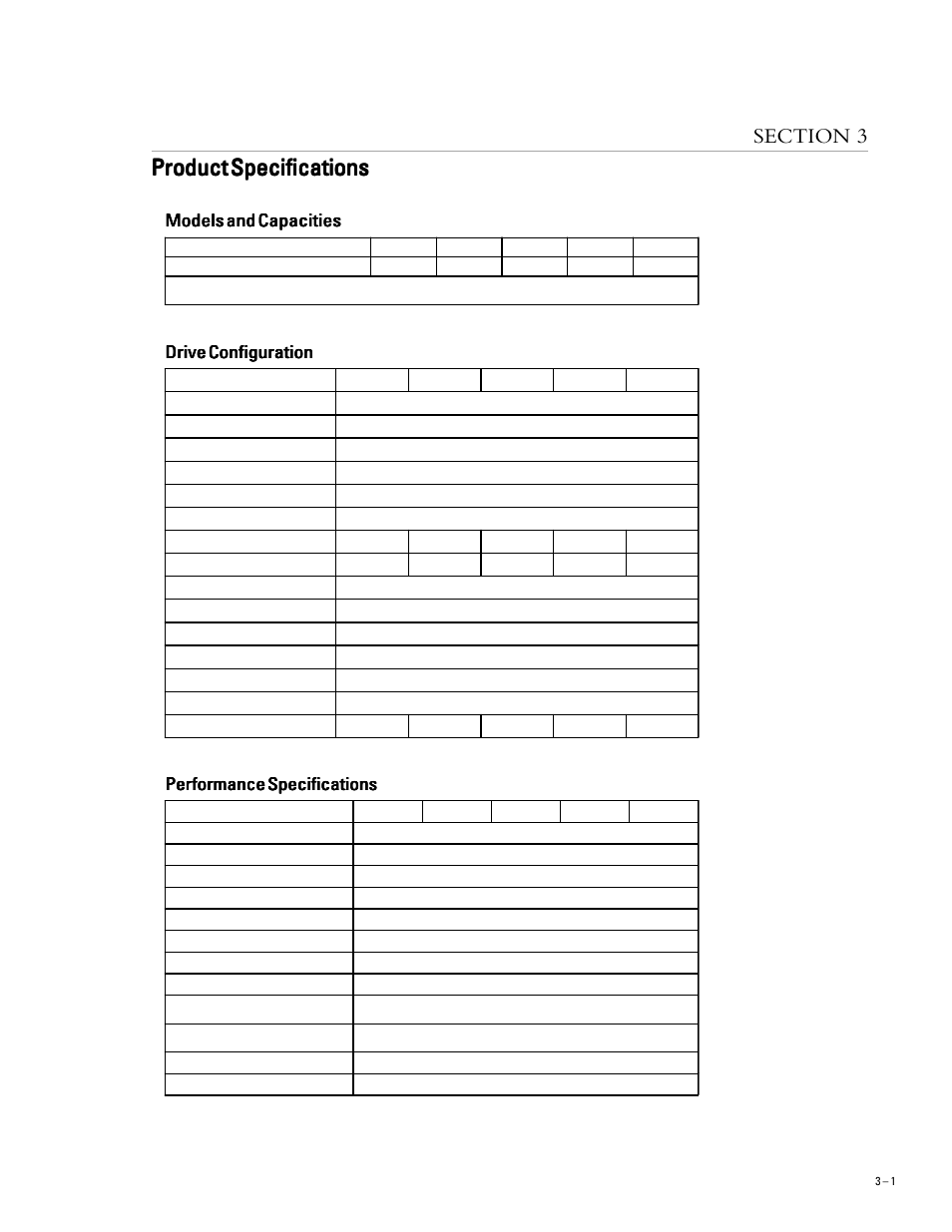Product specifications, Models and capacities, Drive configuration | Maxtor 5T040H4 User Manual | Page 16 / 64