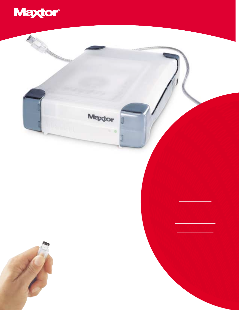 Maxtor Personal Storage DS-3000DV80 User Manual | 2 pages