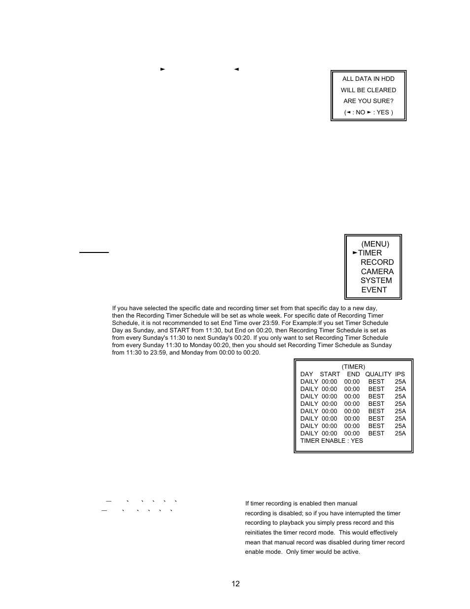 Timer | Maxtor CDR-04S User Manual | Page 13 / 26