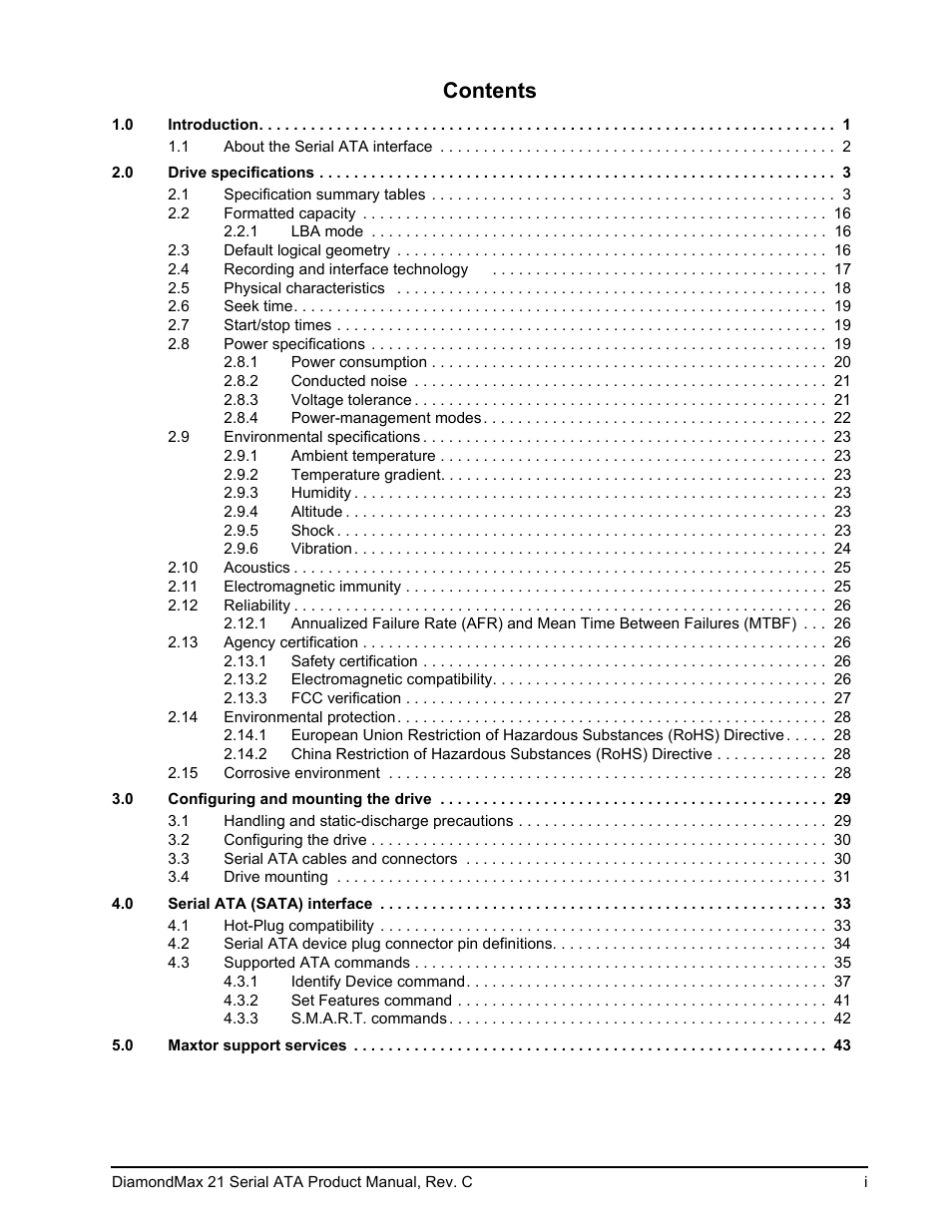 Maxtor STM3160215AS User Manual | Page 3 / 56