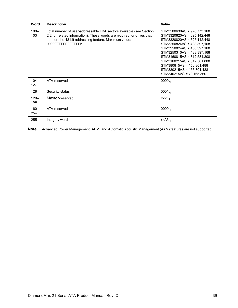 Maxtor STM3160215AS User Manual | Page 45 / 56
