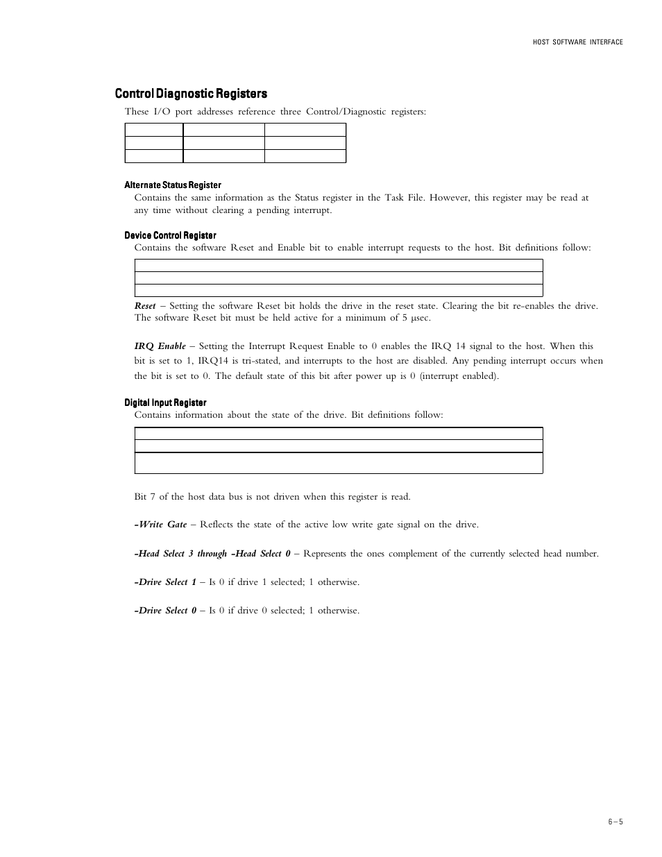 Control diagnostic registers | Maxtor 52049H3 User Manual | Page 40 / 64