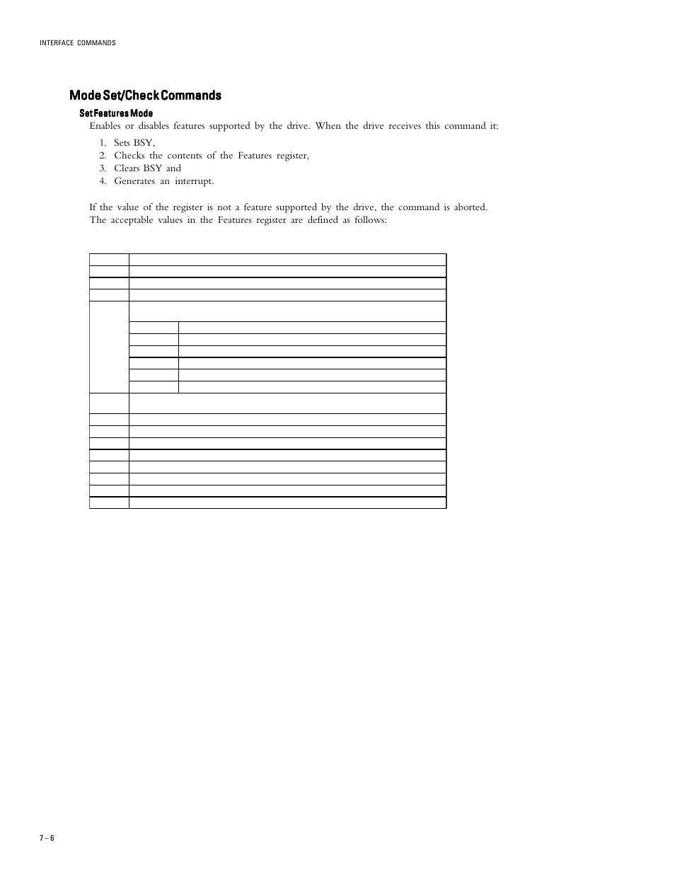 Mode set/check commands | Maxtor 52049H3 User Manual | Page 47 / 64