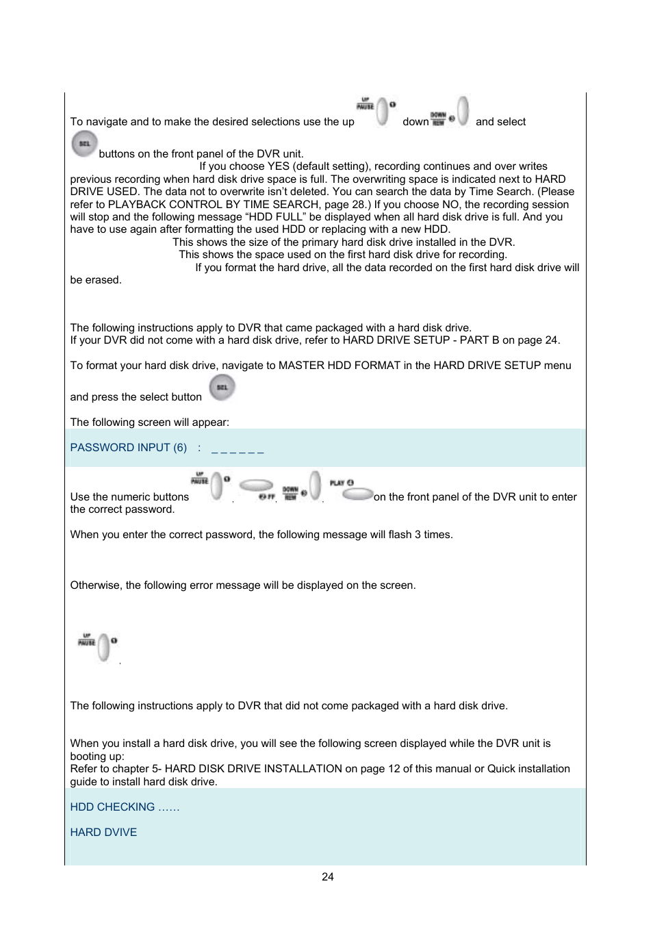 Maxtor 4-Channel DVR (Digital Video Recorder) User Manual | Page 24 / 69