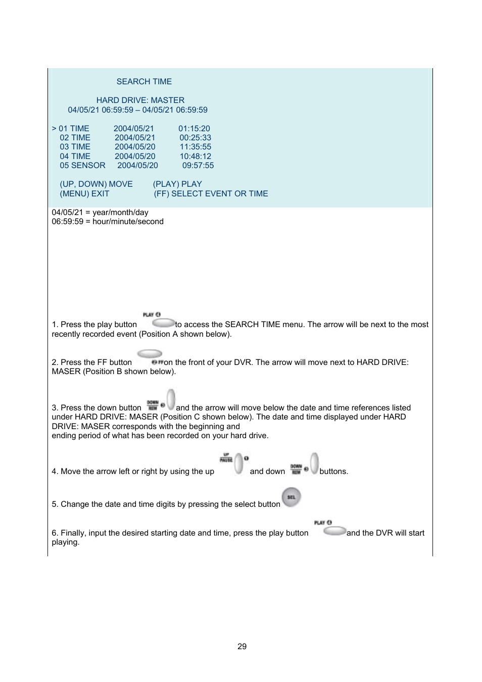 Maxtor 4-Channel DVR (Digital Video Recorder) User Manual | Page 29 / 69