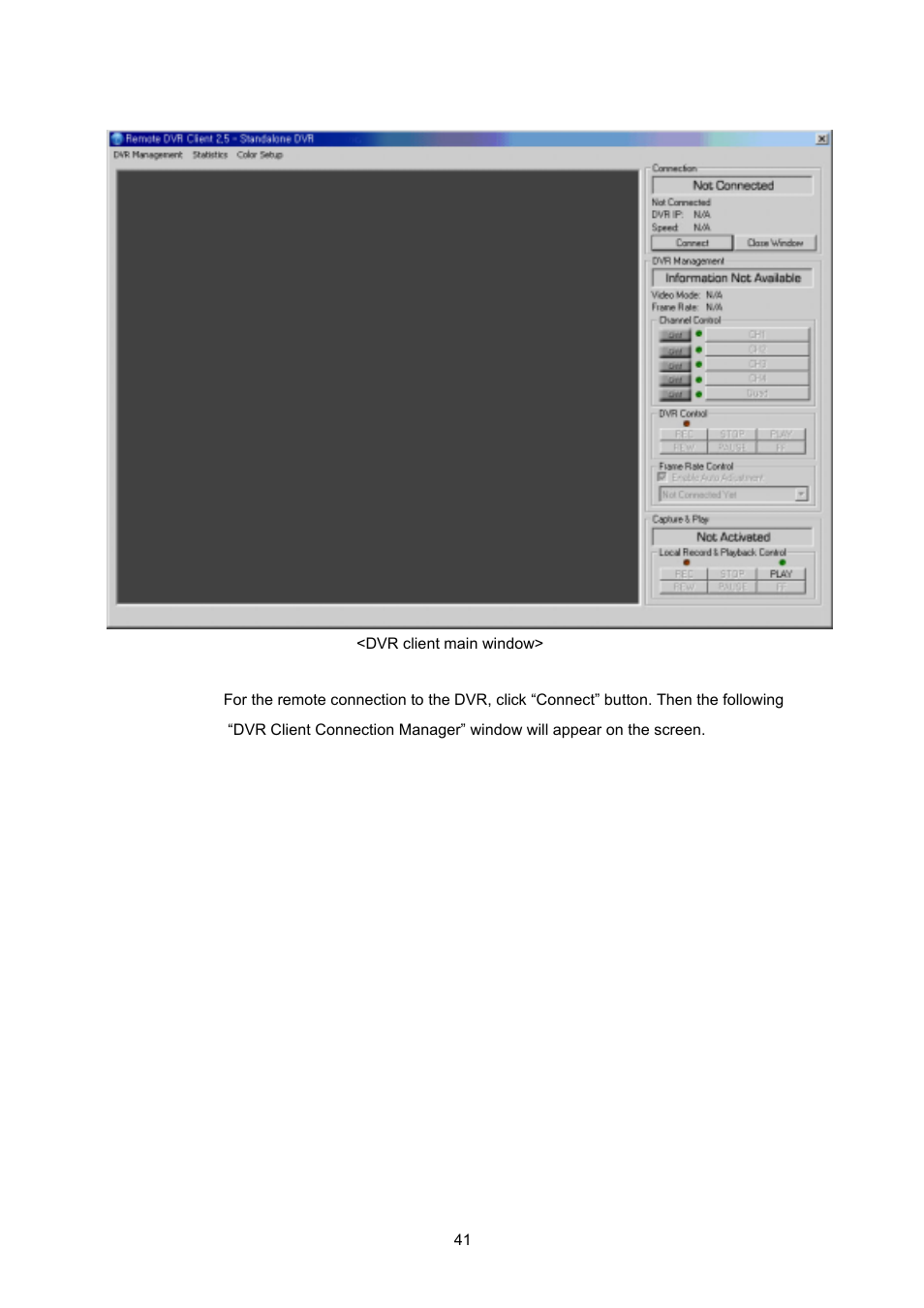Maxtor 4-Channel DVR (Digital Video Recorder) User Manual | Page 41 / 69