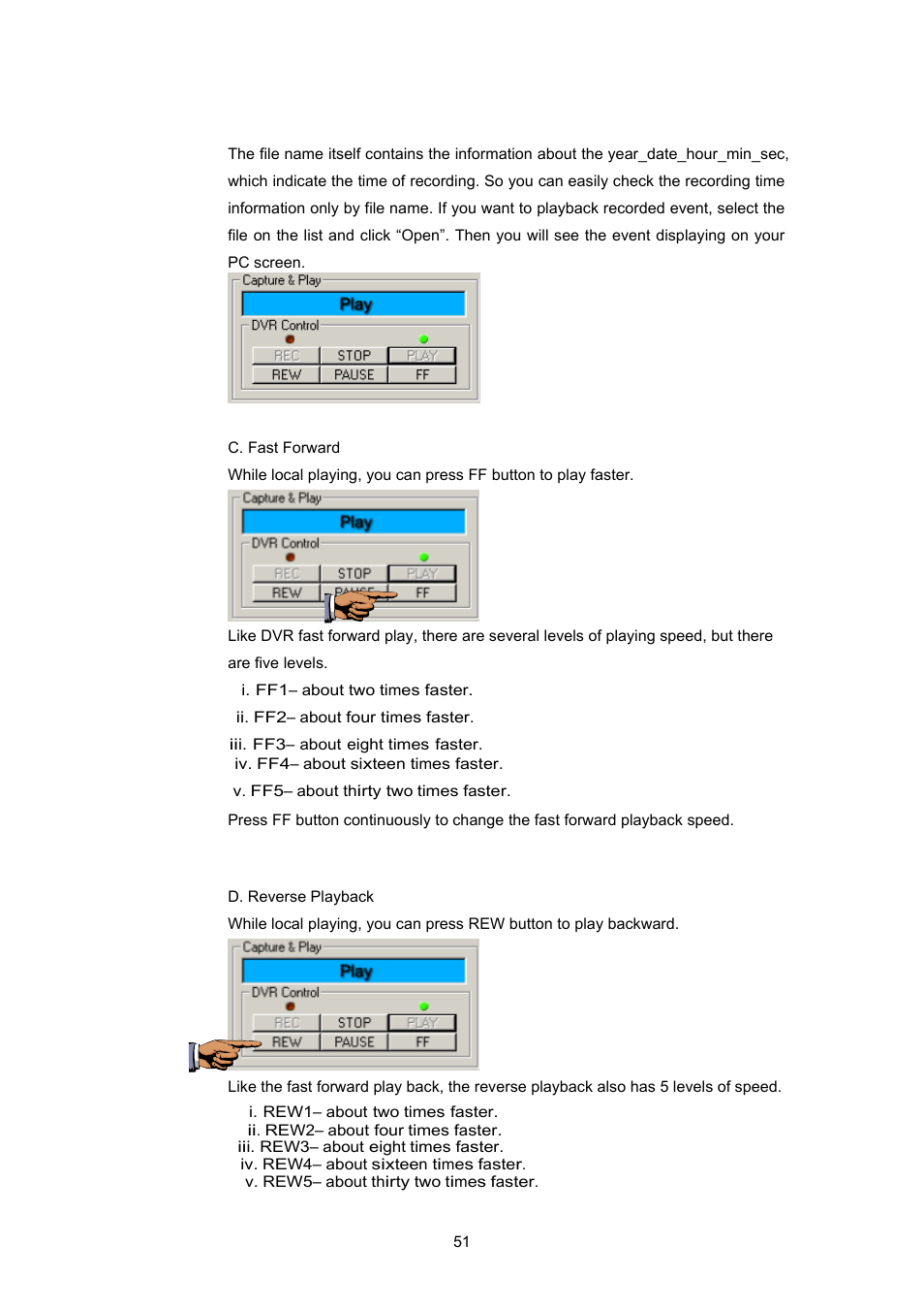 Maxtor 4-Channel DVR (Digital Video Recorder) User Manual | Page 51 / 69