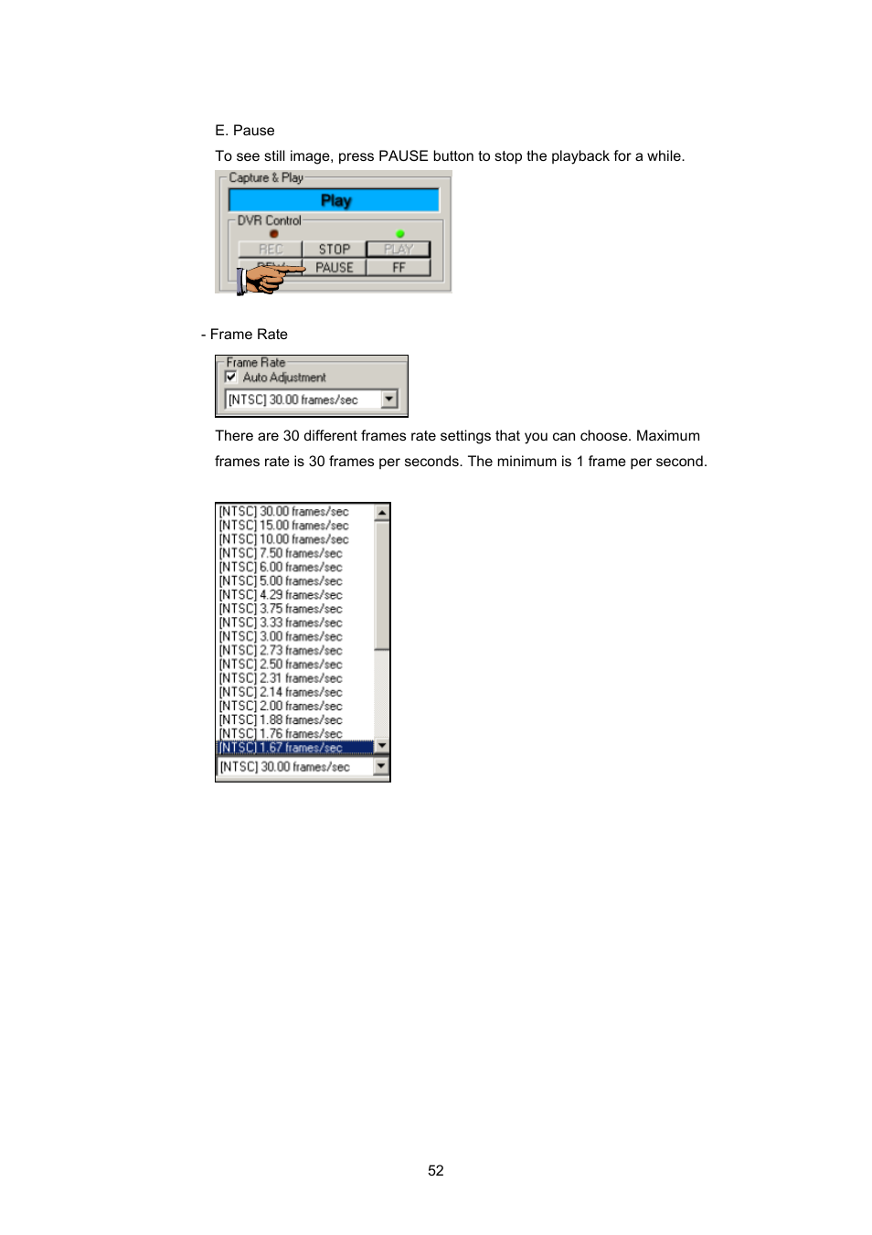 Maxtor 4-Channel DVR (Digital Video Recorder) User Manual | Page 52 / 69