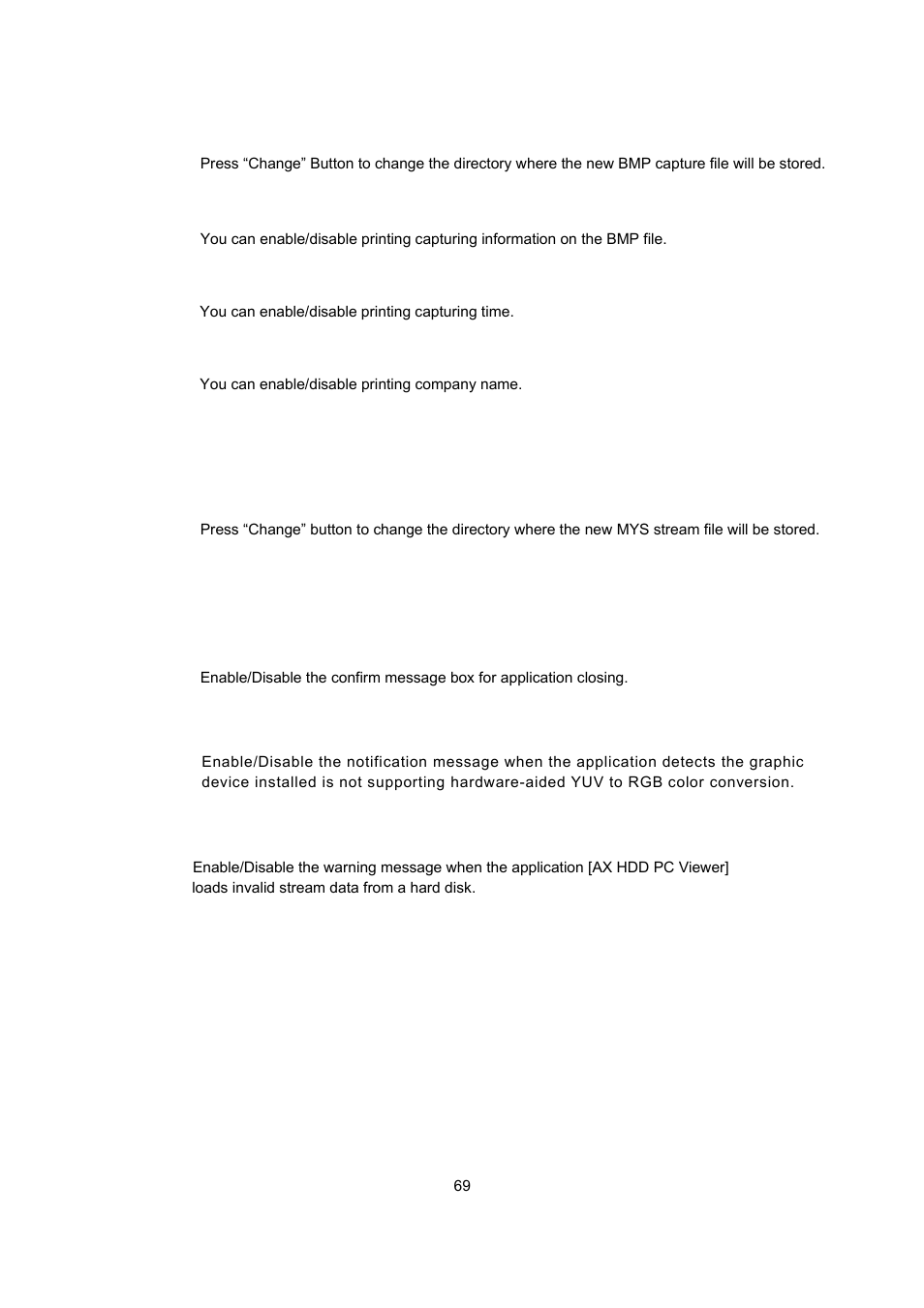 Maxtor 4-Channel DVR (Digital Video Recorder) User Manual | Page 69 / 69