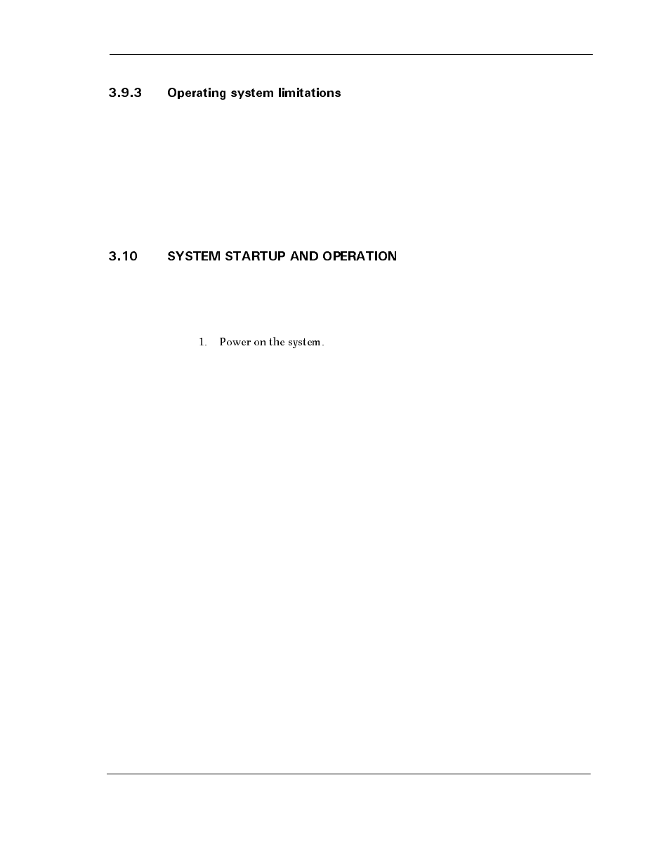 3 operating system limitations, 10 system startup and operation, 3 operating system limitations -17 | 10 system startup and operation -17, Power on the system | Maxtor D540X-4K User Manual | Page 35 / 96