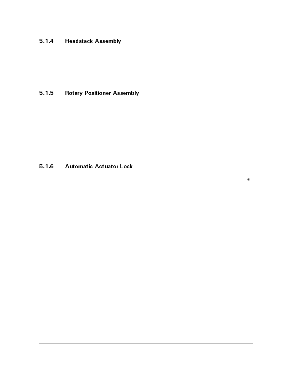 4 headstack assembly, 5 rotary positioner assembly, 6 automatic actuator lock | Maxtor D540X-4K User Manual | Page 52 / 96