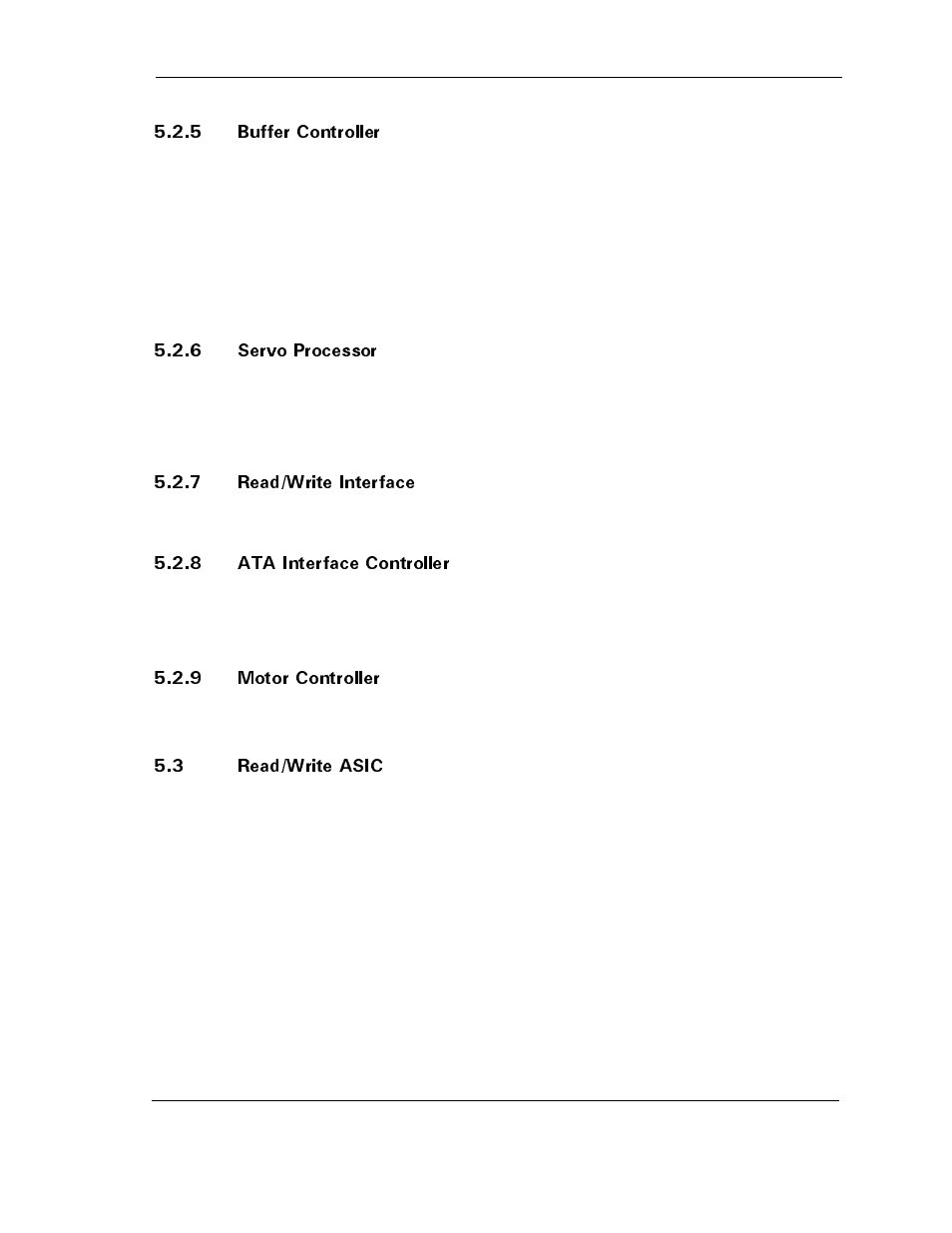 5 buffer controller, 6 servo processor, 7 read/write interface | 8 ata interface controller, 9 motor controller, 3 read/write asic, 5 buffer controller -8, 3 read/write asic -8 | Maxtor D540X-4K User Manual | Page 55 / 96