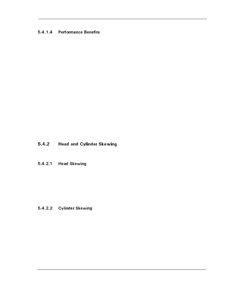 4 performance benefits, 2 head and cylinder skewing, 1 head skewing | 2 cylinder skewing, 2 head and cylinder skewing -12 | Maxtor D540X-4K User Manual | Page 59 / 96