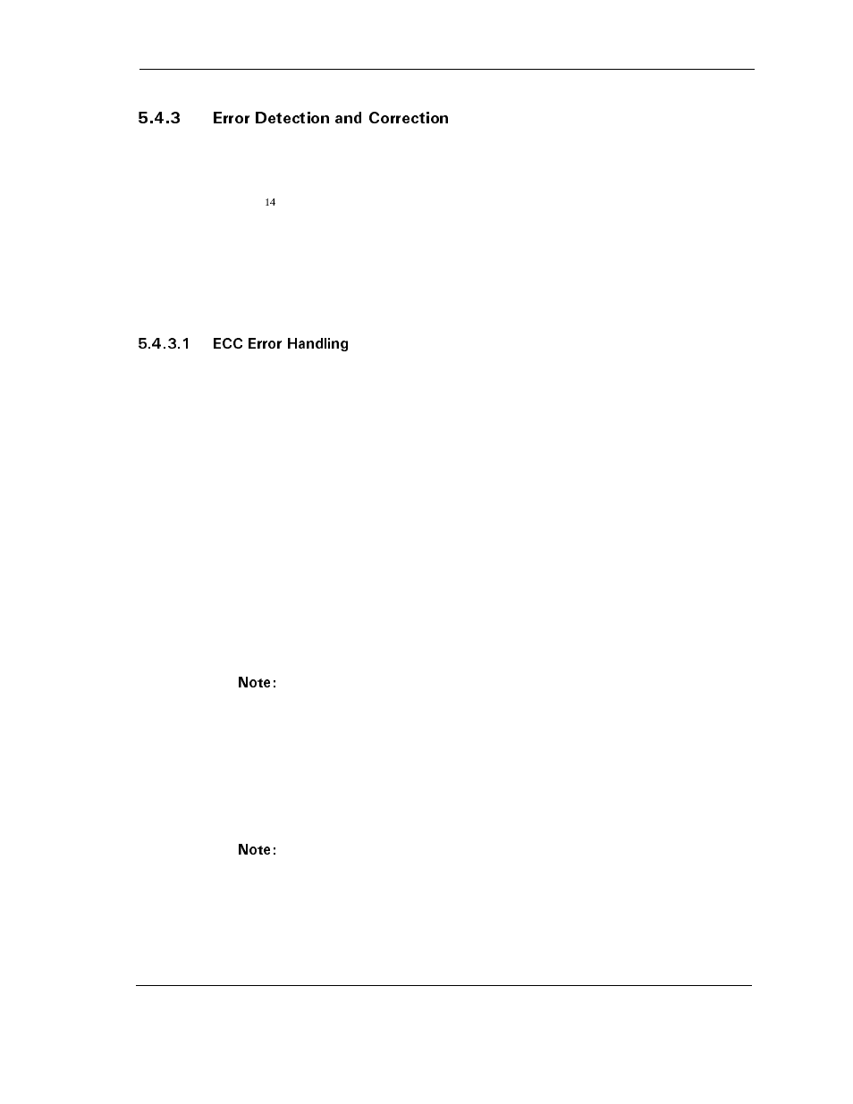 3 error detection and correction, 1 ecc error handling, 3 error detection and correction -14 | Maxtor D540X-4K User Manual | Page 61 / 96