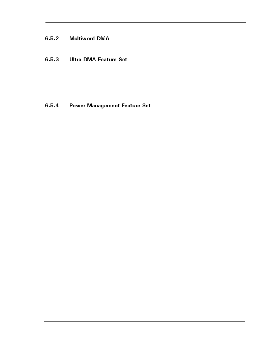 2 multiword dma, 3 ultra dma feature set, 4 power management feature set | Maxtor D540X-4K User Manual | Page 65 / 96