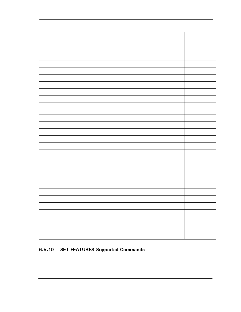 10 set features supported commands, 10 set features supported commands -7 | Maxtor D540X-4K User Manual | Page 69 / 96