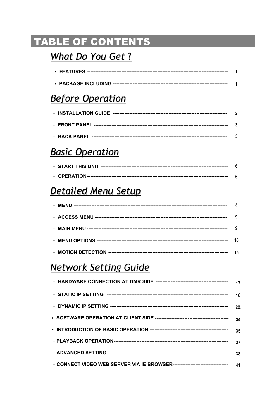 Maxtor Digital Multiplex Recorder User Manual | Page 3 / 54