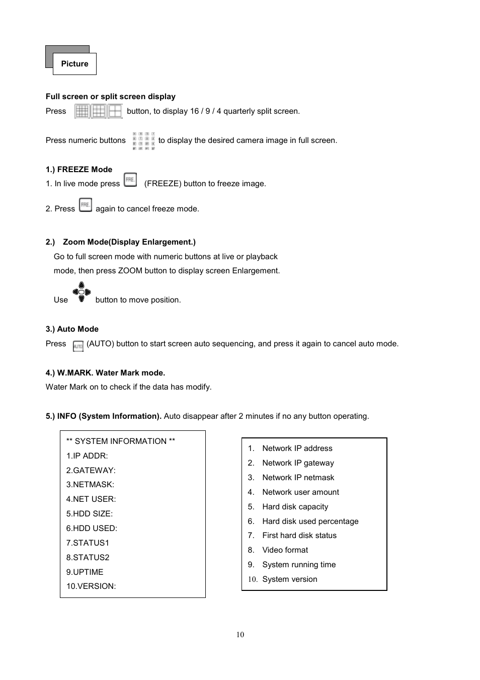 Maxtor 1 16 Channel Digital Video Recorder User Manual | Page 10 / 67