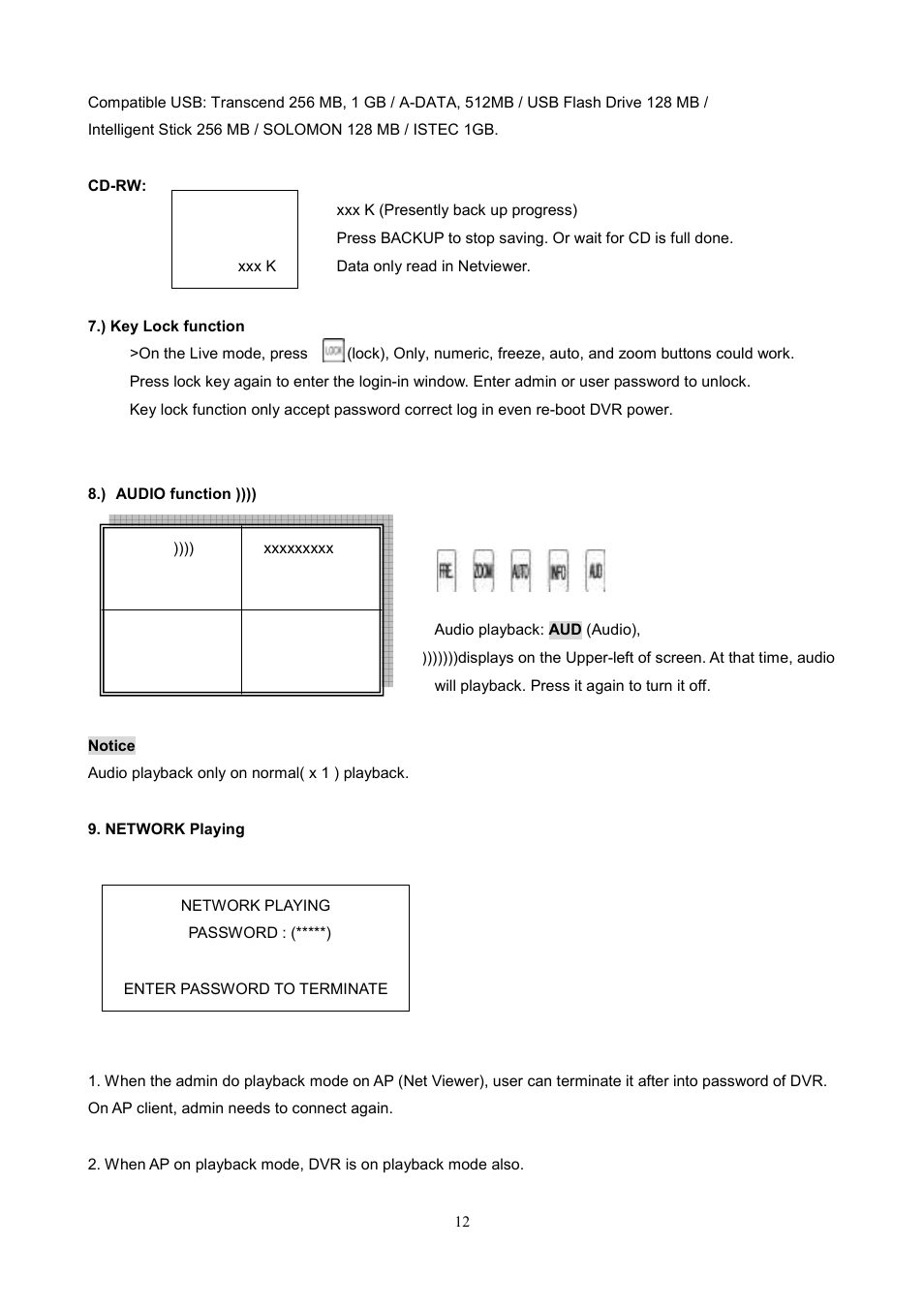 Maxtor 1 16 Channel Digital Video Recorder User Manual | Page 12 / 67